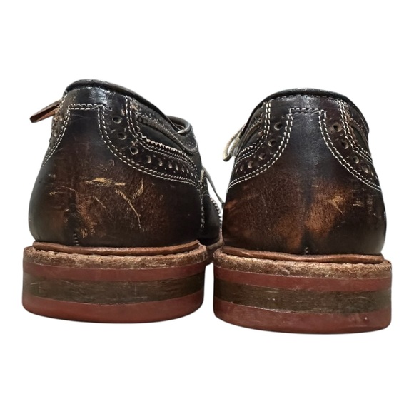 Allen Edmonds Strandmok brown leather Cap toe Oxford Shoes Men’s Size 10.5 - Picture 5 of 8